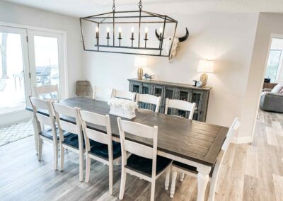 Twilight Lake House dining area