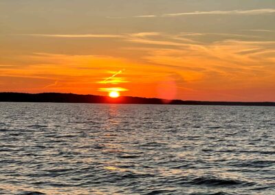 Twilight Lake House sunset